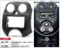 2-DIN переходная рамка RENAULT Pulse 2011+ / NISSAN Micra, March (K13) 2010-2013, CARAV 11-295