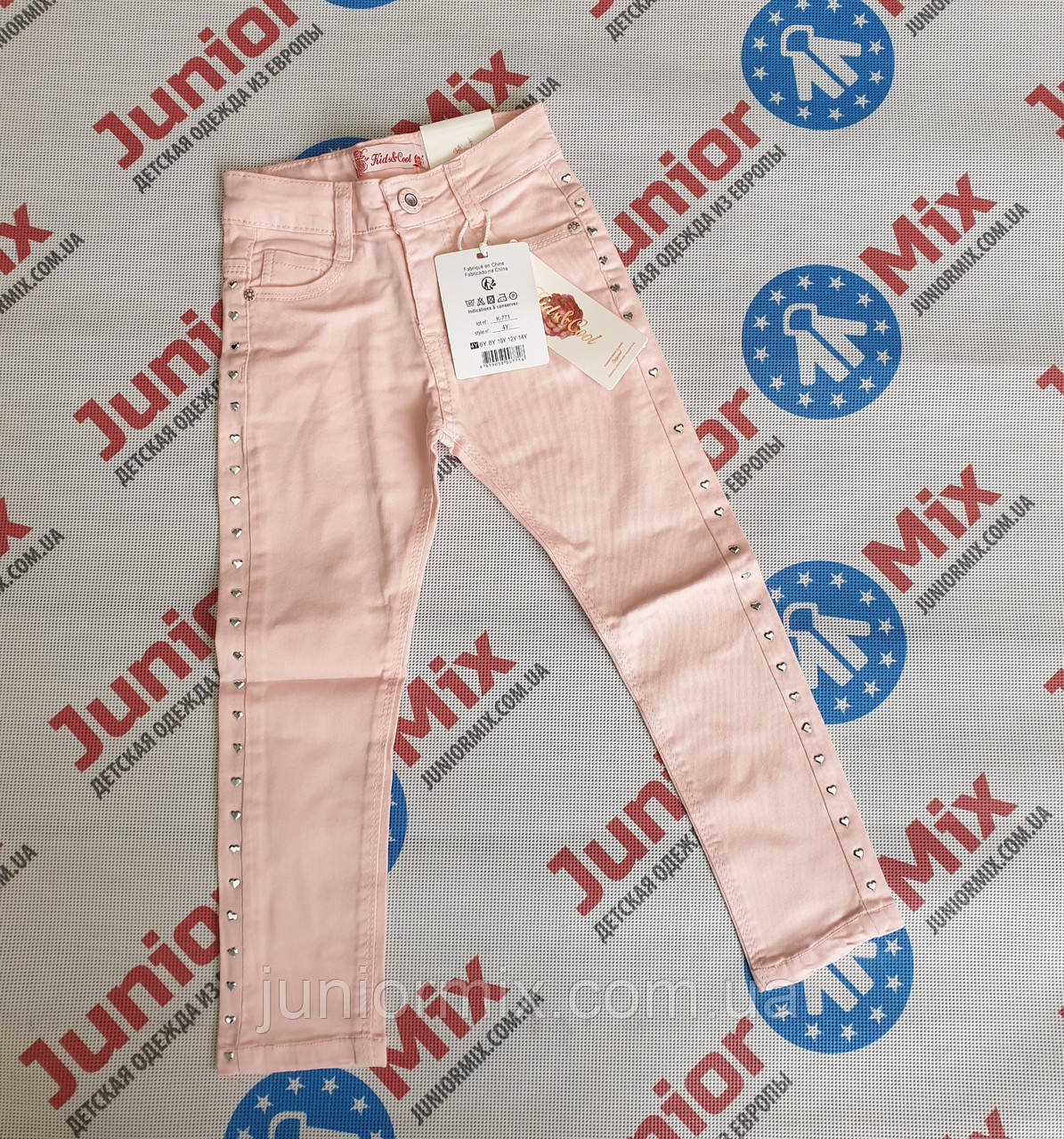 Дитячі котонові кольорові штани для дівчаток Kids cool