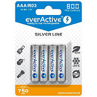 Аккумулятор everActive AAA/HR03 Ni-MH 800mAh BL 4шт