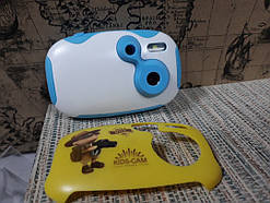 Цифровий дитячий фотоапарат Kids creative camera блакитний із жовтим