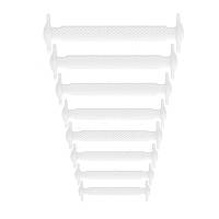 Шнурки силіконові білі