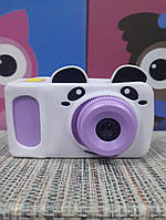 Цифровой фотоаппарат для детей digital camera сиреневый в чехле