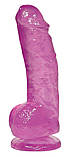 Фалоімітатор Jerry Giant Dildo Clear pink, фото 3