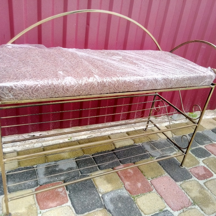 Пуфик великий кований