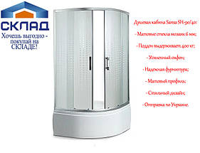 Душова кабіна Sansa SH-90/40 90х90 см скло матове-мозаїк 6 мм. Глибока