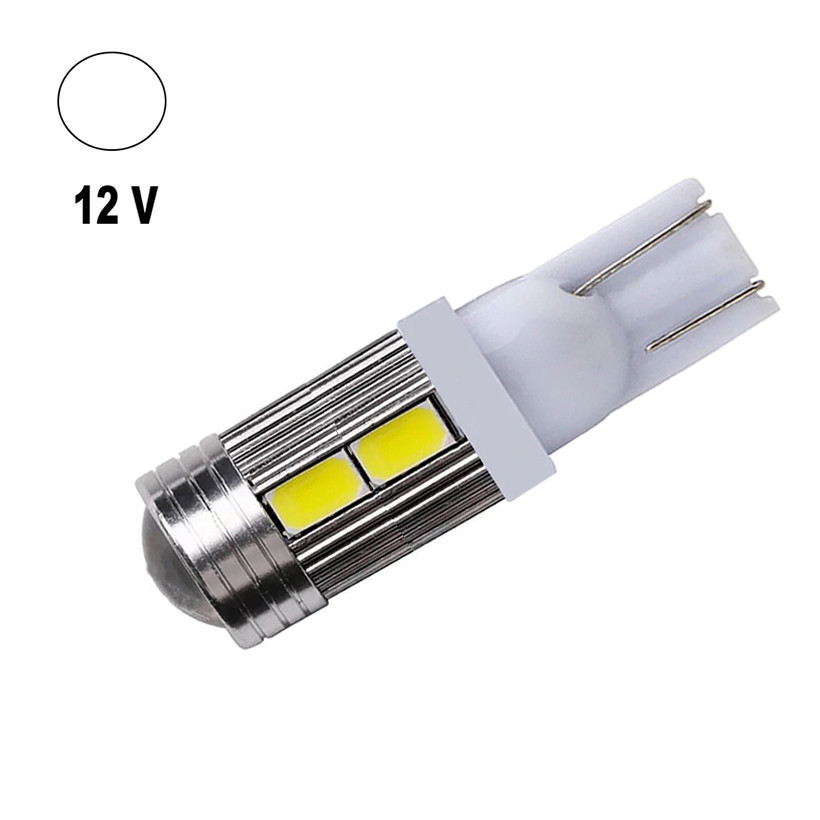 Автолампа Terra T10/W5W, цоколь W2.1x9.5d, 5630x10smd, лінза, 12V