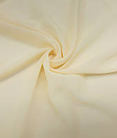 Ткань Шифон однотонный Светло-бежевый (ш 150 см) для пошива платьев, юбок, костюмов, платков, накидок
