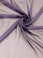 Тканина Шифон однотонний Сіро-Фіолетовий (ш 150 см) для блузок, спідниць, бальних танців, вечірніх суконь