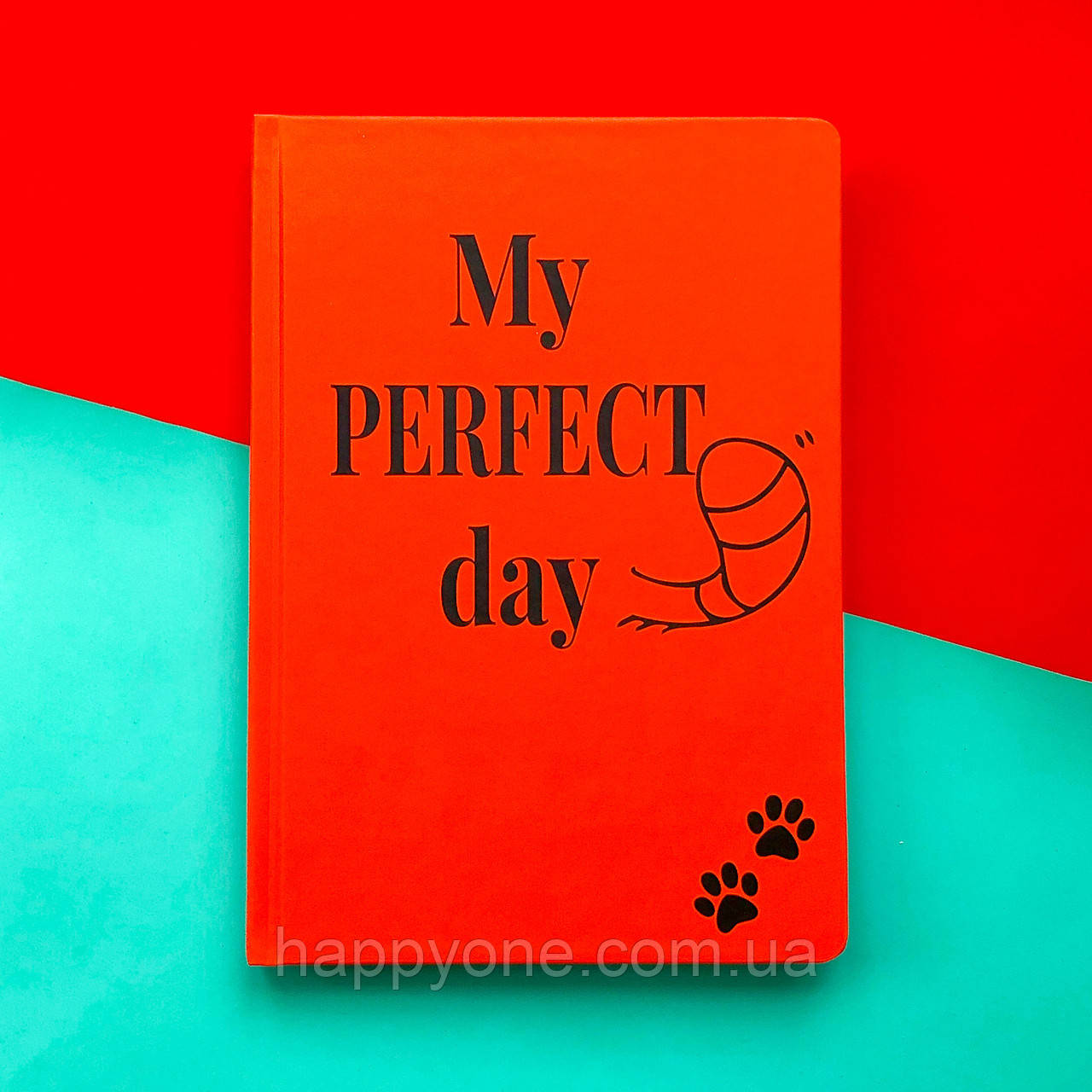 Недатований щоденник Diary My perfect day червоний (українська мова)