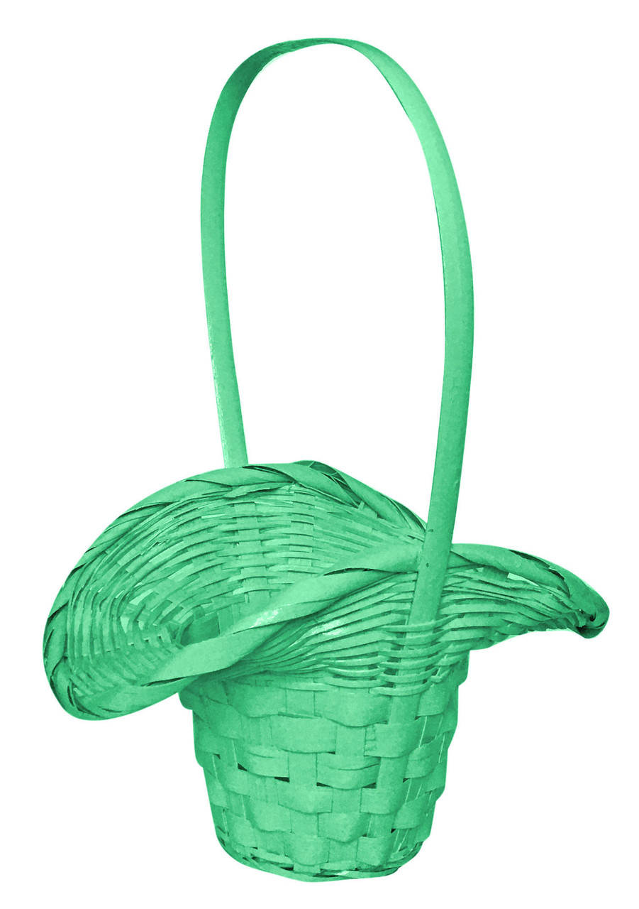 Кошик з лози (448/5) салатова (29х23см)