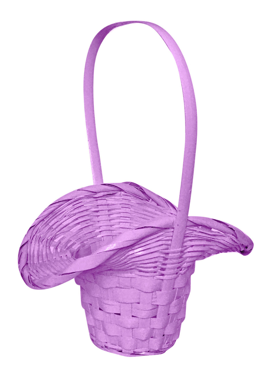 Кошик з лози (448/5) бузкова (29х23см)