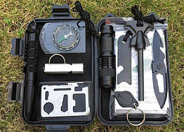 Туристичний набір для виживання 10 в 1 відмінний подарунок