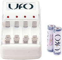 Зарядное устройство для аккумуляторов UFO KN-8003 + 2*rechar UFO HR6 Ni-MH 2500mAh Photo