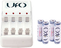 Зарядное устройство для аккумуляторов UFO KN-8003 + 4*rechar UFO HR6 Ni-MH 2500mAh Photo