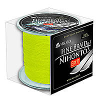 Шнур Mikado Nihonto Fine Braid 300м 0,40мм 34,90кг fluo