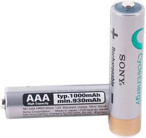 АКУМУЛЯТОР SONY NHAAAB2F R03 1000 MAH 1X2 PCS