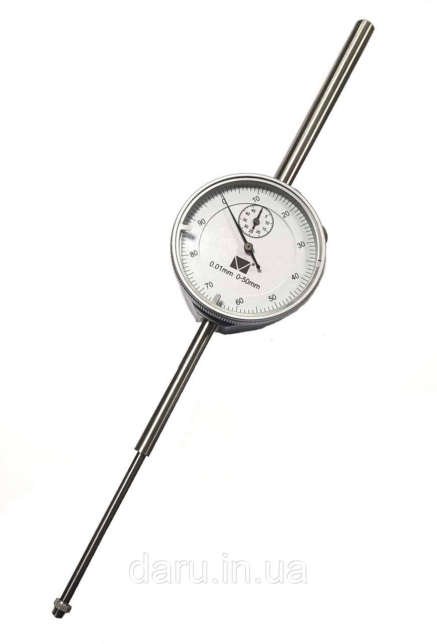 Індикатор годинникового типу ИЧ Мікротех-50 0-50/0.01 мм (КТ 1: ±0,040) Держреєстр України №У3071-10, фото 1