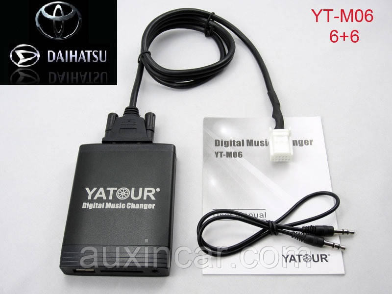 Емулятор cd чийнджера Yatour M06 TOY2 USB/SD_CARD/AUX для штатних магнітол Daihatsu 6+6