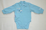 Бодик для новонароджених BD-19-23-2 "Ведмежатки" (Квіт: Бірюза, Розміри — 56, 62), фото 7