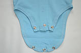 Бодик для новонароджених BD-19-23-2 "Ведмежатки" (Квіт: Бірюза, Розміри — 56, 62), фото 4