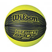 Дитячий баскетбольний гумовий м'яч для гри на вулиці та в залі  Wilson Hyper shot розмір 5