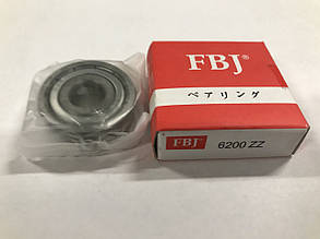 Підшипник 6200 ZZ, 80200 (10*30*9) FBJ JAPAN ORIGINAL!!!!