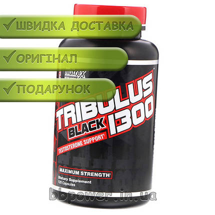Бустер тестостерону NUTREX Tribulus 1300 Black 120 кап, фото 2