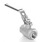 Кран нержавіючий кульовий різьбовий вн-вн AISI304 Ду8 Ру63