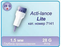 Ланцеты автоматические для забора крови Acti-lance Lite 28 G (200 шт.) детские