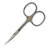 Манікюрні ножиці для кутикули Olton 100 мм (10 см, 25 мм — різальна частина), у шкіряному чохлі, фото 2