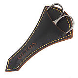 Манікюрні ножиці для кутикули Olton 100 мм (10 см, 25 мм — різальна частина), у шкіряному чохлі, фото 6