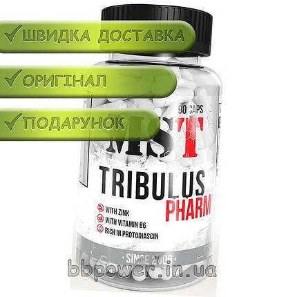 Бустер тестостерону MST Sport Tribulus Pharm zinc 90 капс, фото 2