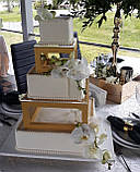 Підставка для ярусного торта з дерева та акрилу Manific Decor, фото 3