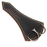 Манікюрні ножиці для кутикули Olton (113 мм, 24 мм - ріжуча частина), в шкіряному чохлі, фото 5