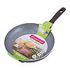 Сковорода Kamille 28см з антипригарним покриттям Grey marble з алюмінію для індукції і газу KM-4114, фото 2