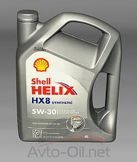 Моторне масло Shell Helix HX8 5w30 4l