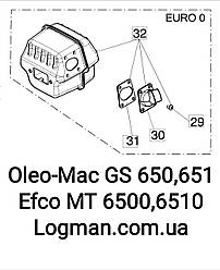 Оригінальний глушник Oleo-Mac GS650,651/Efco 6500,6510