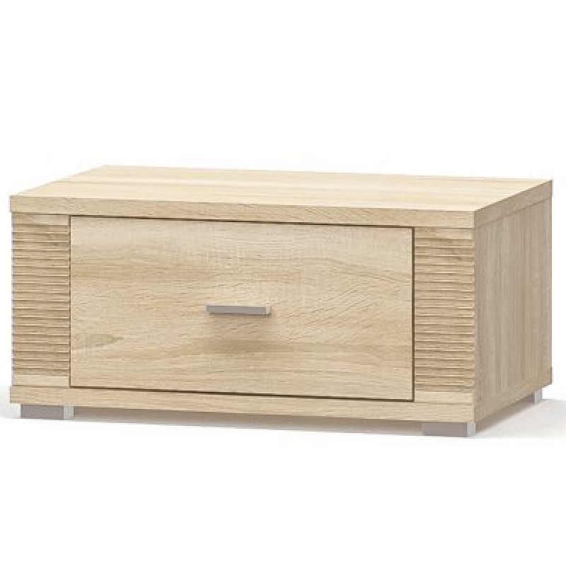 Тумба приліжкова Меблі Сервіс Гресс 1Ш дуб самоа, фото 1