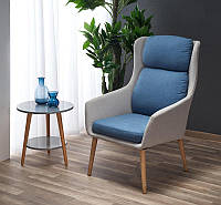 Кресло PURIO светло-серый/синий (Halmar)