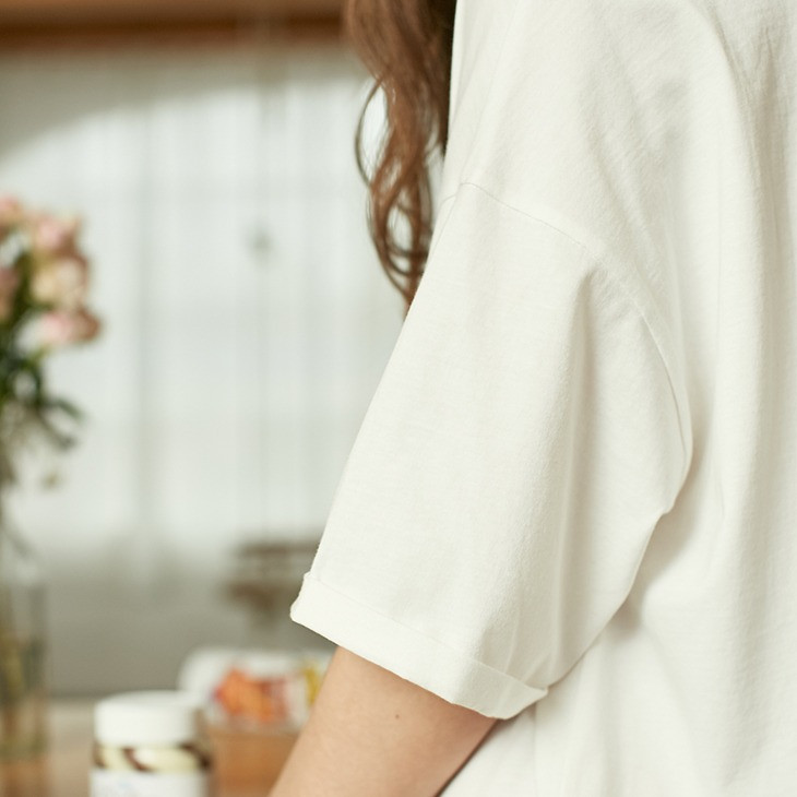 Платье-футболка женское домашнее. Туника хлопковая для дома и отдыха, размер S (розовая) - фото 8 - id-p1122598707