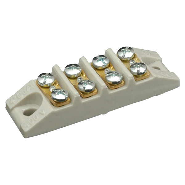 Клемна колодка керамічна SEZ 6313-14MP 20A 4х4мм2, фото 1