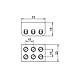 Клемник з'єднувальний для світильників керамічний SEZ 6112-06 3х2,5мм2, фото 2