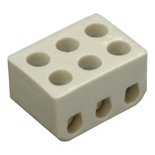 Клемник з'єднувальний для світильників керамічний SEZ 6112-06 3х2,5мм2, фото 1