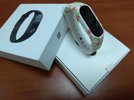 Оригінальний ремінець для Xiaomi Mi band 2 White Rose, фото 2