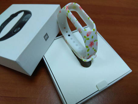 Оригінальний ремінець для Xiaomi Mi band 2 White Rose, фото 2