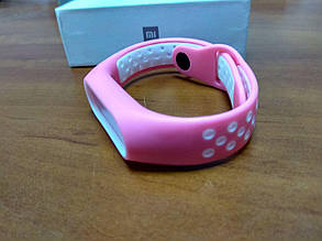 Оригінальний ремінець для Xiaomi Mi band 2 pink/white Nike, фото 2
