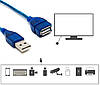 Кабель USB (тато) — USB (мама) 30 см, фото 5