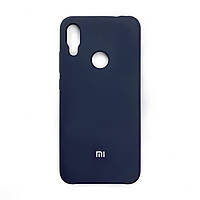 Silicone Case Premium на Xiaomi Redmi Note 7 / Note 7 Pro Dark Blue