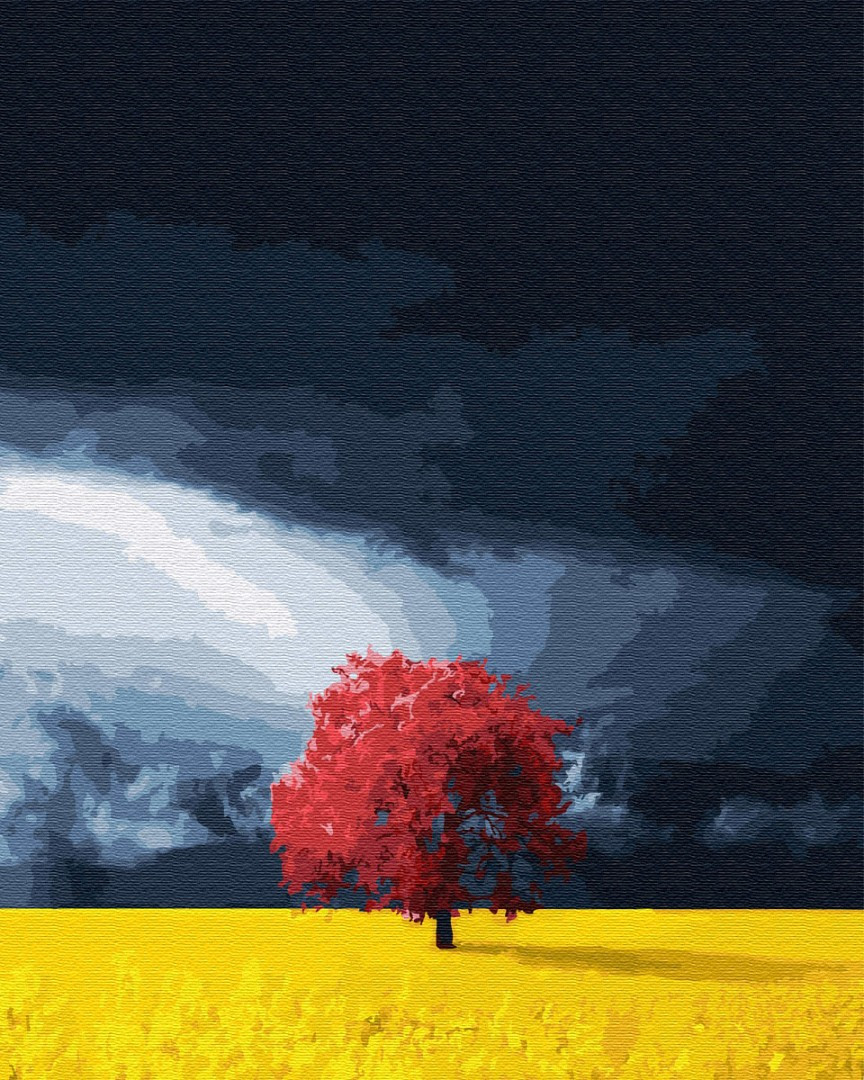 Картина по номерам Поле перед грозой