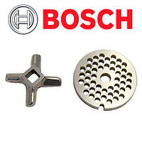 Комплект решітка та ніж для м'ясорубки Bosch